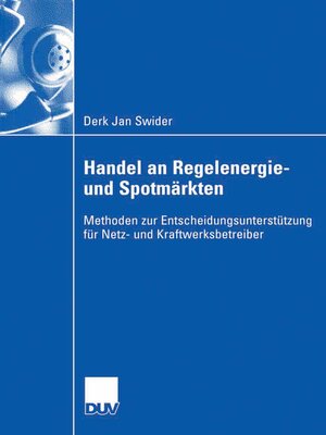 cover image of Handel an Regelenergie- und Spotmärkten